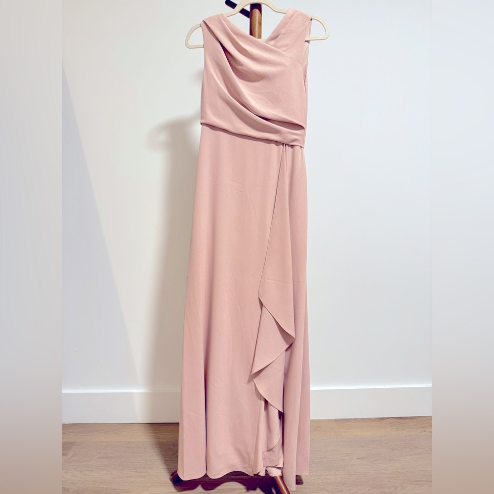 Adrianna Papell Blush Gown (Bridesmaid, Wedding Guest)